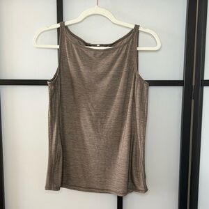 [S/M] Lululemon Athletica Metallic Bronze Training Thick Strap Tank Top